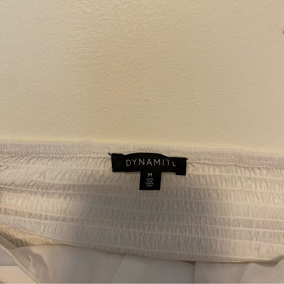 Dynamite | Crop Top Blouse | Women’s M | White - Picture 4 of 4